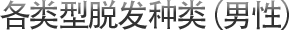 各类型脱发种类（男性）